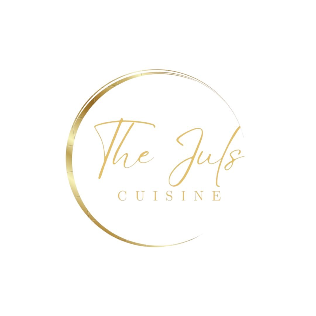 The Juls Cuisine circular gold logo